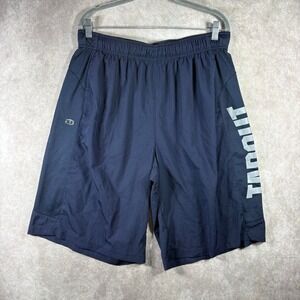 Tapout Shorts‎ Mens Large Blue Athletic Performance Training MMA Logo Graphic
